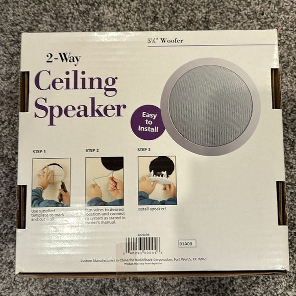 Radio Shack 2-Way Ceiling Speaker 5"1/4 Woofer, 40 Watts - Part 40-4091 - Picture 2 of 8